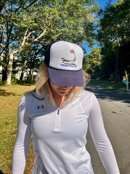 CBC Navy Retro Foam Trucker