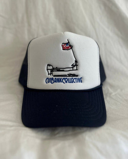 CBC Navy Retro Foam Trucker